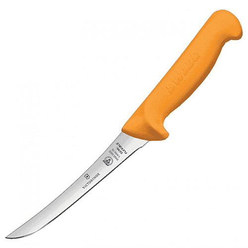 Кухонный нож Victorinox Swibo Boning, 13 см, полугибкий, желтый. ручкой