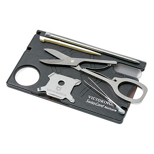 Набор Victorinox Swisscard Nailcare 82х54х4мм/13функ/прозрачный черный