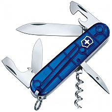 Ніж Victorinox Spartan 91мм/12функ/прозорий синій
