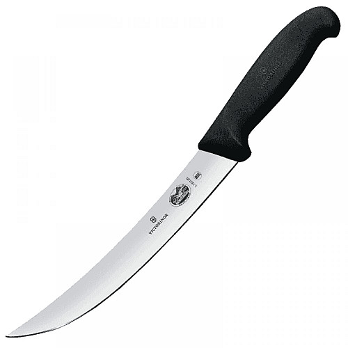 Кухонный нож Victorinox Fibrox Breaking, 20 см, черный. ручкой