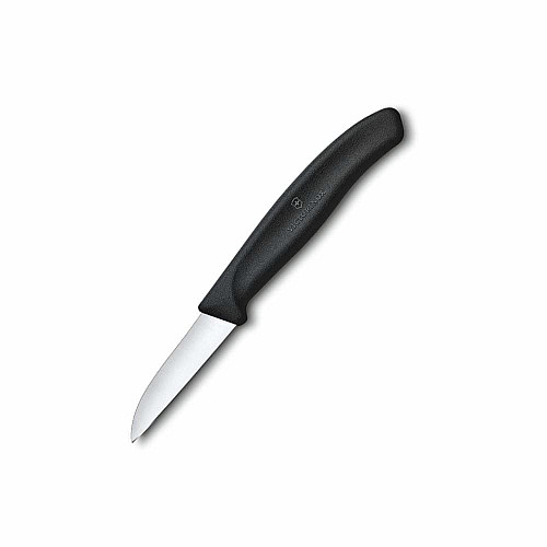 Кухонный нож Victorinox SwissClassic Paring, 6 см, черный. ручкой