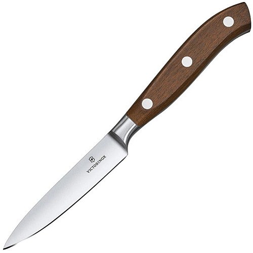 Кухонный нож Victorinox Grand Maitre Wood Kitchen, 10 см, из деревьев. ручкой, в подарочной упаковке