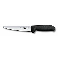 Кухонний ніж Victorinox Fibrox Sticking Vx5.5603.16, 16 см, з чорн. ручкою