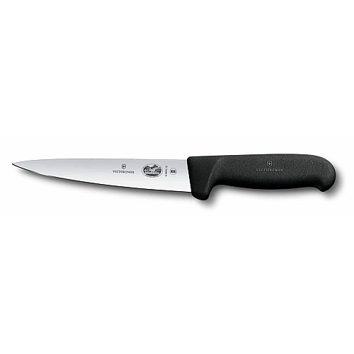 Кухонний ніж Victorinox Fibrox Sticking Vx5.5603.16, 16 см, з чорн. ручкою