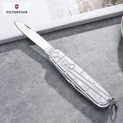 Нож Victorinox Spartan 91 мм/12 функ/прозрачный серебристый, блистер