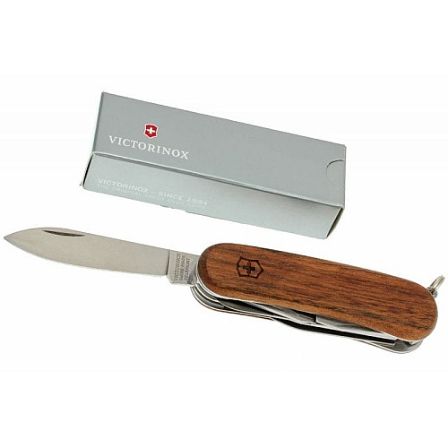 Ніж Victorinox EvoWood 14 85мм/12функ/горіх