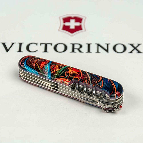 Нож Victorinox Climber Zodiac 91мм/14функ/Сапфировый дракон/разноцветный