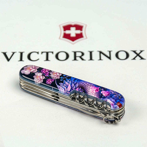 Нож Victorinox Climber Zodiac 91мм/14функ/Волшебный дракон/разноцветный