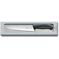 Кухонний ніж Victorinox SwissClassic Carving Vx6/8003.19G, 19 см, з чорн. ручкою, у подар.уп.