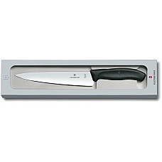Кухонний ніж Victorinox SwissClassic Carving Vx6/8003.19G, 19 см, з чорн. ручкою, у подар.уп.