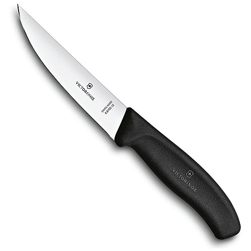 Кухонний ніж Victorinox SwissClassic Carving, 12 см, з чорн. ручкою, блістер