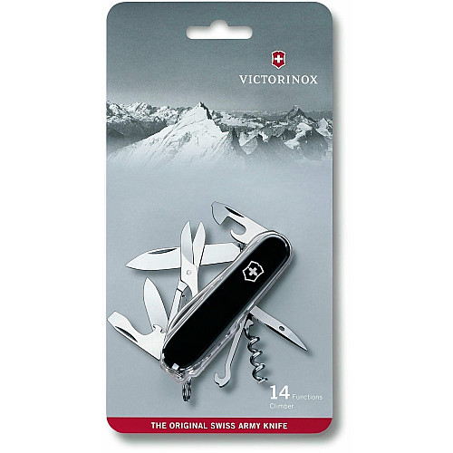 Ніж Victorinox Climber 91мм/14функ/чорний, блістер