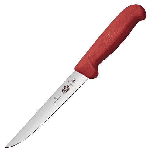 Кухонный нож Victorinox Fibrox Boning, 15 см с черв. ручкой