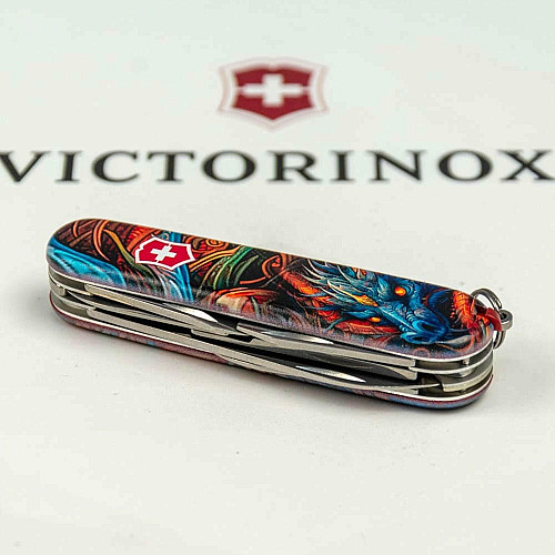 Нож Victorinox Climber Zodiac 91мм/14функ/Сапфировый дракон/разноцветный