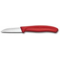Кухонный нож Victorinox SwissClassic Paring, 6 см с черв. ручкой