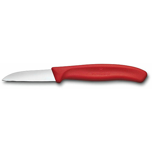 Кухонный нож Victorinox SwissClassic Paring, 6 см с черв. ручкой