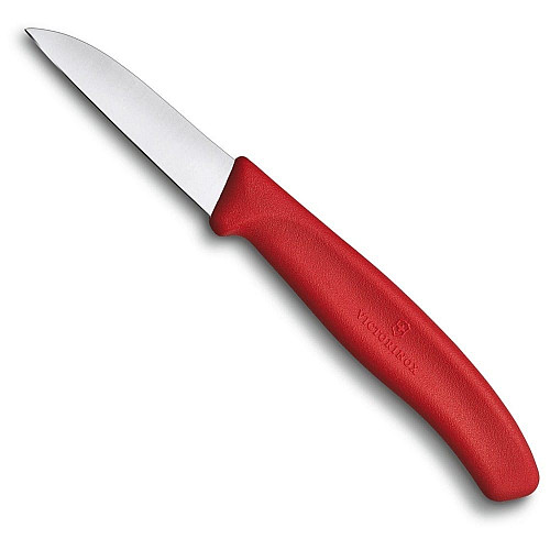 Кухонный нож Victorinox SwissClassic Paring, 6 см с черв. ручкой