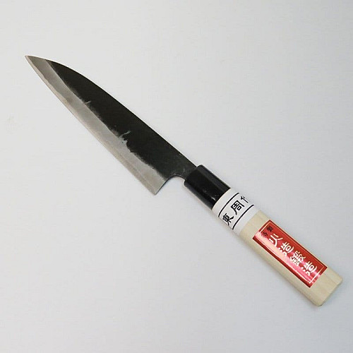 Нож кухонный Hanakumagawa Kurouchi, Shirogami steel #2, 165 мм (4580149741096)