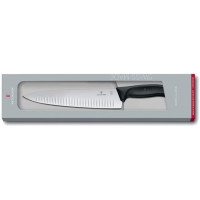 Кухонний ніж Victorinox SwissClassic Carving, 25 см, з чорн. ручкою, в подарунковому пакуванні