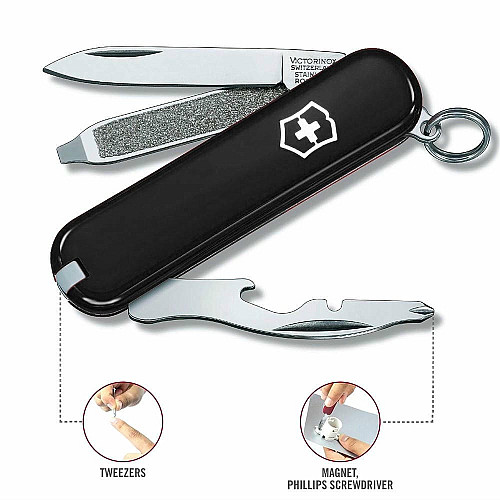 Ніж Victorinox Rally 58мм/9функ/чорний