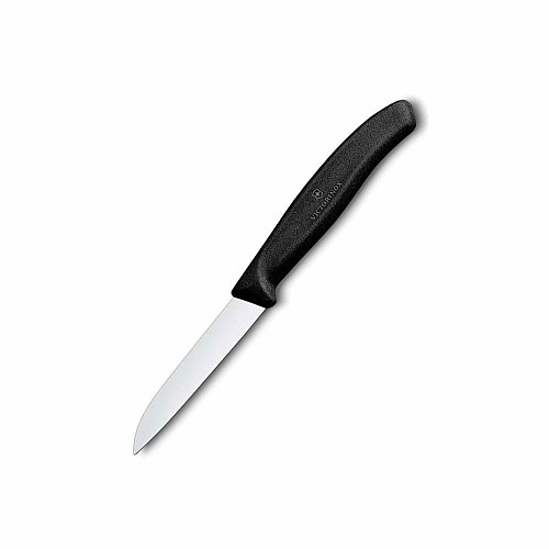 Кухонный нож Victorinox SwissClassic Paring, 8 см, черный. ручкой