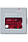 Набір Victorinox Swisscard Lite 82х54х4мм/13функ/прозорий червоний
