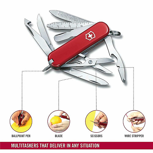 Ніж Victorinox Minichamp 58мм/16функ/червоний