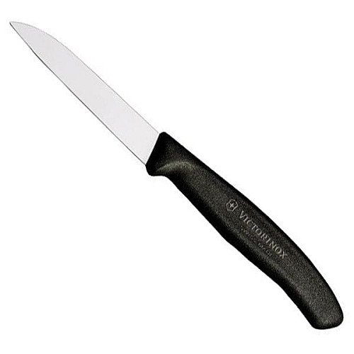 Кухонный нож Victorinox SwissClassic Paring, 8 см, черный. ручкой