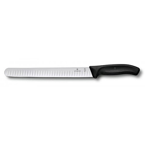Кухонний ніж Victorinox SwissClassic Slicing, 25 см, з чорн. ручкою, блістер