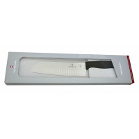 Кухонний ніж Victorinox SwissClassic Santoku Vx6.8523.17G, 17 см, з чорн. ручкою, у подар.уп.
