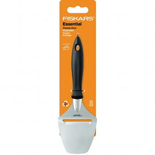 Кухонный нож Fiskars Essential Black для сыра, 21 см, черный. ручкой (1065587)