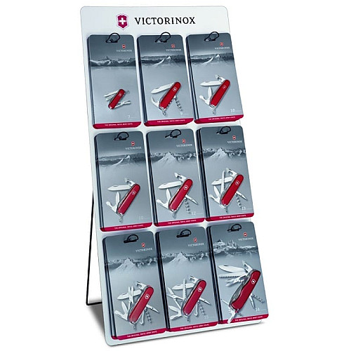 Ніж Victorinox Huntsman 91мм/15функ/прозорий червоний, блістер