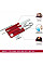 Набор Victorinox Swisscard Nailcare 82х54х4мм/13функ/прозрачный красный