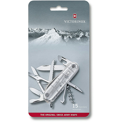 Ніж Victorinox Huntsman 91мм/15функ/сріблястий, блістер