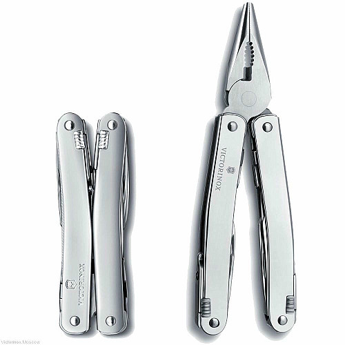 Мультитул Victorinox Swisstool Spirit X 105мм/24функ + коричневый кожаный чехол