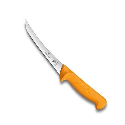 Кухонний ніж Victorinox Swibo Boning, 13 см, гнучкий, з жовт. ручкою