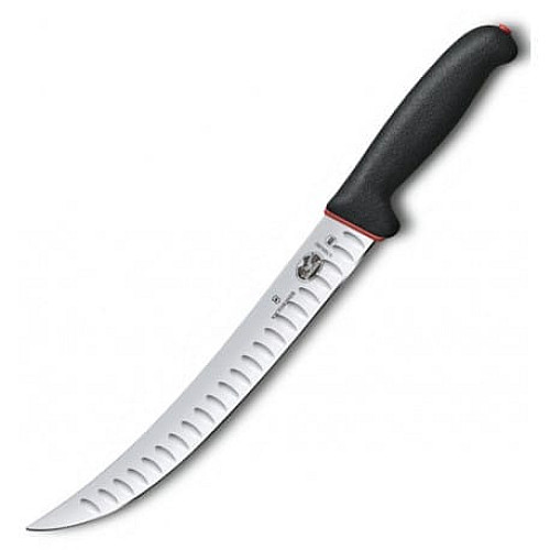 Кухонный нож Victorinox Fibrox Butcher, 25 см, черный. ручкой Dual Grip