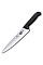 Кухонный нож Victorinox Fibrox Carving, 19 см, черный. ручкой
