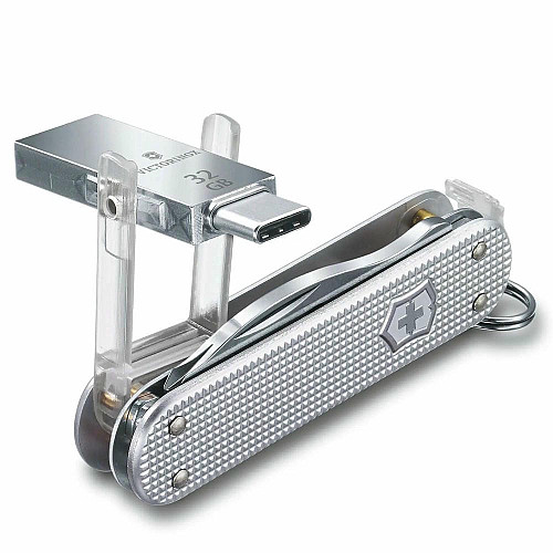 Нож Victorinox Jetsetter@work 58 мм/6 функций/USB 3.0/3.1 32 Гб/серебристый, блистер