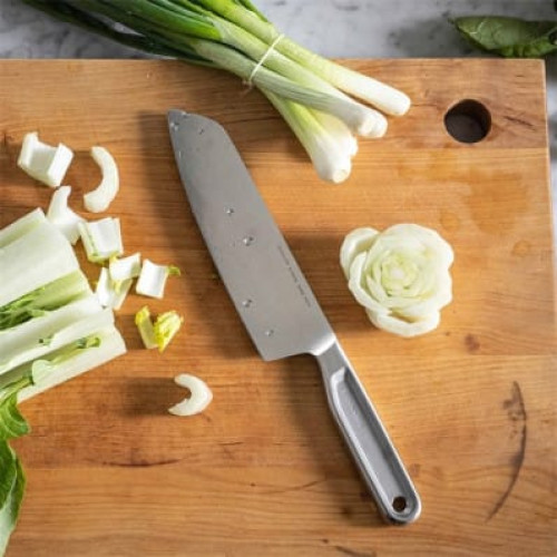 Ніж Santoku Fiskars All Steel, 17 см, сріблястий (1062884)