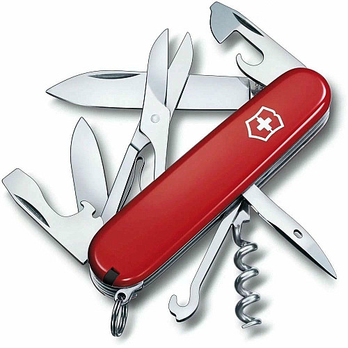 Ніж Victorinox Climber Ukraine 91мм/14функ/червоно-чорний