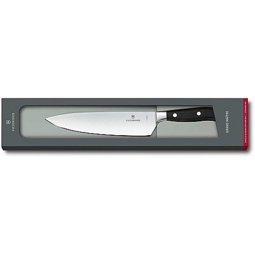 Кухонний ніж Victorinox Grand Maitre Chef's, 20 см, з чорн. ручкою, в подарунковому пакуванні