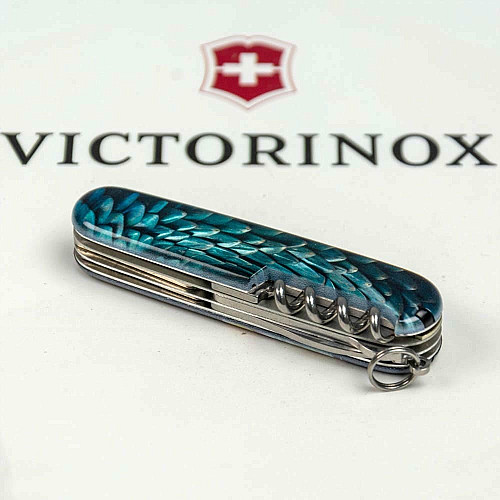 Нож Victorinox Climber Zodiac 91мм/14функ/Лазурный дракон/разноцветный