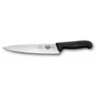 Кухонний ніж Victorinox Fibrox Carving, 28 см, з чорн. ручкою