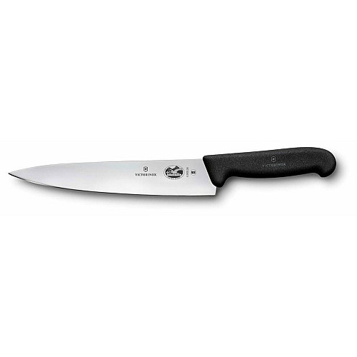 Кухонный нож Victorinox Fibrox Carving, 28 см, черный. ручкой