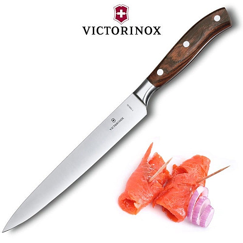 Кухонний ніж Victorinox Grand Maitre Wood Filleting, 20 см, з дерев. ручкою, у подарунковому пакуванні
