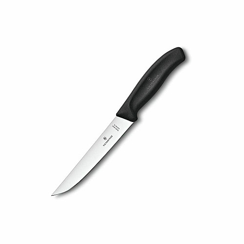 Кухонний ніж Victorinox SwissClassic Carving, 12 см, з чорн. ручкою, блістер