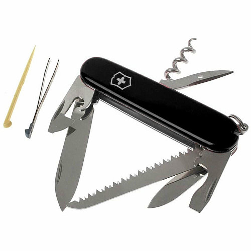 Ніж Victorinox Camper 91 мм/13 функцій/чорний