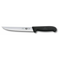 Кухонний ніж Victorinox Fibrox Carving, 18 см, з чорн. ручкою, блістер