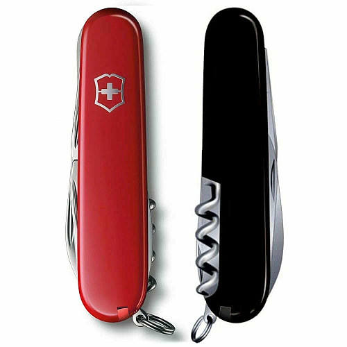 Ніж Victorinox Spartan Ukraine 91мм/12функ/червоно-чорний